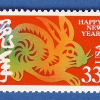 USA 1999 Mi.3070 Postfrisch Chinesisches Neujahr, Hasen