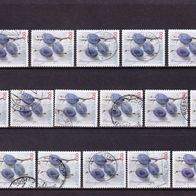 Schweiz MiNr. 1993 Obstsorten Zwetschge gestempelt zur Auswahl M€ 5,50 #G324e-f