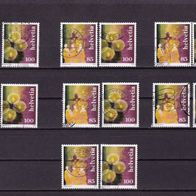 Schweiz MiNr. 1991-1992 Weihnachtsbräuche gestempelt zur Auswahl M€ 3,00 #G327e-f