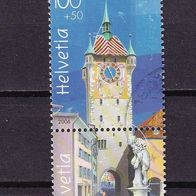 Schweiz MiNr. 1978/1979 aus Block 41 ZDR gestempelt M€ 4,80 #G3210c