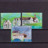 Schweiz MiNr. 1970-1972 aus Block 40 komplett gestempelt M€ 5,00 #G113b
