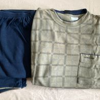 Herren Pyjama Götzburg, 2-teilig, Schlafanzug, grau, Gr. 54 / XL