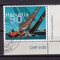 Schweiz MiNr. 1831 Americas Cup gestempelt M€ 2,30 #H16d