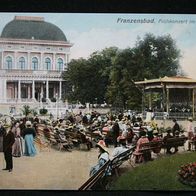 AK Franzensbad ca 1910 Franti?kovy Lázn? Konzert Kurgarten Menschen Tschechien