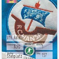 Ticket FC Hansa Rostock - VfR Aalen 24.7.2010 Eintrittskarte Fußball Deutschland