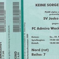 Ticket SV Ried im Innkreis vs FC Admira Wacker Mödling 23.11.2013 VfB Österreich