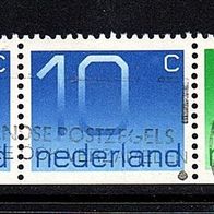 K703 Niederlande Zusammendruck Mi. Nr. W 40 + 1066 Du Ziffern o