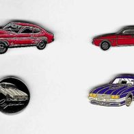 4x Ford Capri- Pin * aus Sammlung / 1. / 2. + 3. Serie / Youngtimer / Oldtimer