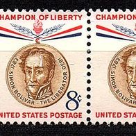 K709 USA-Vereinigte Staaten Mi. Nr. 731 (2-fach) Freiheitskämpfer Simon Bolivar o