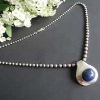 Anhänger mit Lapislazuli + Kette Silber 925