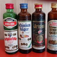 Miniaturflaschen Sammelflaschen Werbeflaschen Schnapsflaschen ALT 13-18