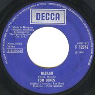 Tom Jones - Delilah / Smile Away Your Blues 45 single 7"