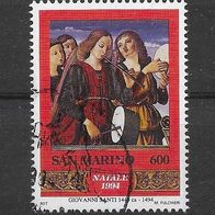 033) San Marino 1994 Weihnachten Mi. Nr. 1587 gestempelt