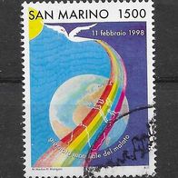 034) San Marino 1998 Weltkugel Mi. Nr. 1757 gestempelt