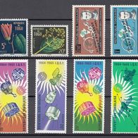 1) Togo - 12 unbenutzte Briefmarken aus den Jahren 1958-1964 - siehe Scan