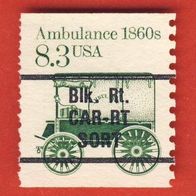 USA 1985 Mi.1759. xV. Freimarke Krankenwagen