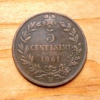 5 Centesimi 1861 Italien