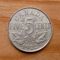 5 Cents 1922 Kanada