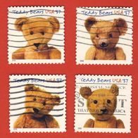 USA 2002 Mi. 3627 - 3630 kompl. Satz Teddybären gest. lesen