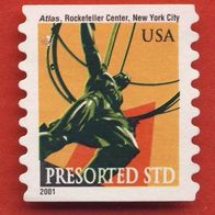 USA 2001 Mi. 3474 Freimarke Atlas Statue
