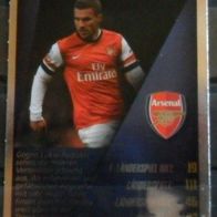 Lukas Podolski " Arsenal - Real Welt Fussball Stars - Silberrand