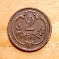 2 Heller 1894 Österreich