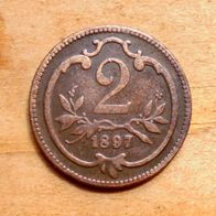 2 Heller 1897 Österreich