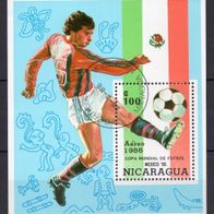 1) Nicaragua - 3 gestempelte Blöcke aus den Jahren 1986 und 1988 - siehe 3 Scans