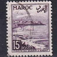 Marokko, 1952, Mi. 340, Rabat, 1 Briefm., gest.