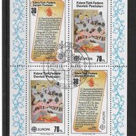 045) Türkisch-Zypern 1982 Europa/ Cept Block 3 gestempelt