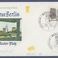 A007) Berlin FDC 1965 - MiNr. 259 - Das neue Berlin - Ernst Reuter Platz