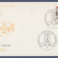 A011) Berlin FDC 1966 - MiNr. 257 - Das neue Berlin - Jüdisches Gemeindehaus (1)