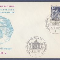 A023) Berlin FDC 1967 - MiNr. 277 - Deutsche Bauwerke aus zwölf Jahrhunderten II