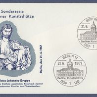 A026) Berlin FDC 1967 - MiNr. 308 - Christus Johannes Gruppe aus Oberschwaben (2)