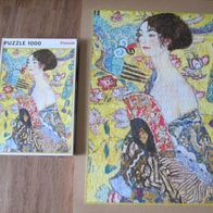 Puzzle Piatnik Gustav Klimt Dame mit Fächer 1000 Teile *