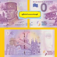 0 Euro Schein Set Milan Rastislav Stefanik EEBS 2019-1 und 2019-2 ausverkauft