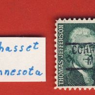 USA 1968 Mi. 940 Mit Aufdruck der Vorausentwertung BV Cohasset Minnesota
