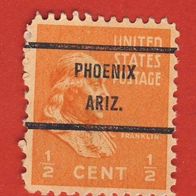 USA 1938 Mi.410 mit Aufdruck der Vorausentwertung BV. Phoenix Arizona