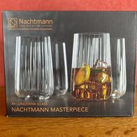 Nachtmann "Masterpiece" - 4 x Longdrinkglas / Kristallglas NEU & OVP !