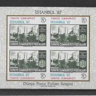 053) Türkei 1985 Briefmarken Block 24 postfrisch