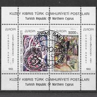 054) Türkisch-Zypern 1993 Europa/ Cept Block 12 gestempelt