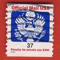 USA 2002 Dienstmarke Mi.129 gest
