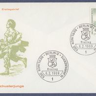 A038) Berlin FDC 1969 - MiNr. 333 - Berliner des 19. Jhdt. - Schusterjunge (1)