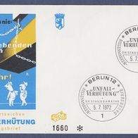 A062) Berlin FDC 1972 - MiNr. 410 A - Unfallverhütung - Entnageln u. Aufräumen