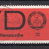 DDR 1966 Aufkleber für vertrauliche Dienstsachen MiNr. 3x gestempelt