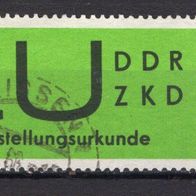 DDR 1965 Dienstmarke für Sendungen mit Zustellungsurkunde MiNr. 2x gestempelt