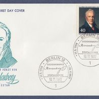 A073) Berlin FDC 1972 - MiNr. 440 - Karl August Fürst von Hardenberg