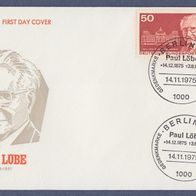 A097) Berlin FDC 1975 - MiNr. 515 - Paul Löbe