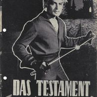 Filmprogramm WNF Nr. 1395 Das Testament des Grafen von Monte Christo 4 Seiten