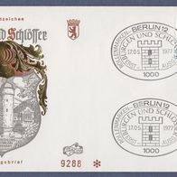 A110) Berlin FDC 1977 - MiNr. 538 AI - Burgen und Schlösser - Schloss Mespelbrunn (1)